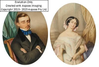 (Langenden/Böhmen 1806-1865) Bildnis einer Dame mit Lorignon by Joseph Bekel, (1)835