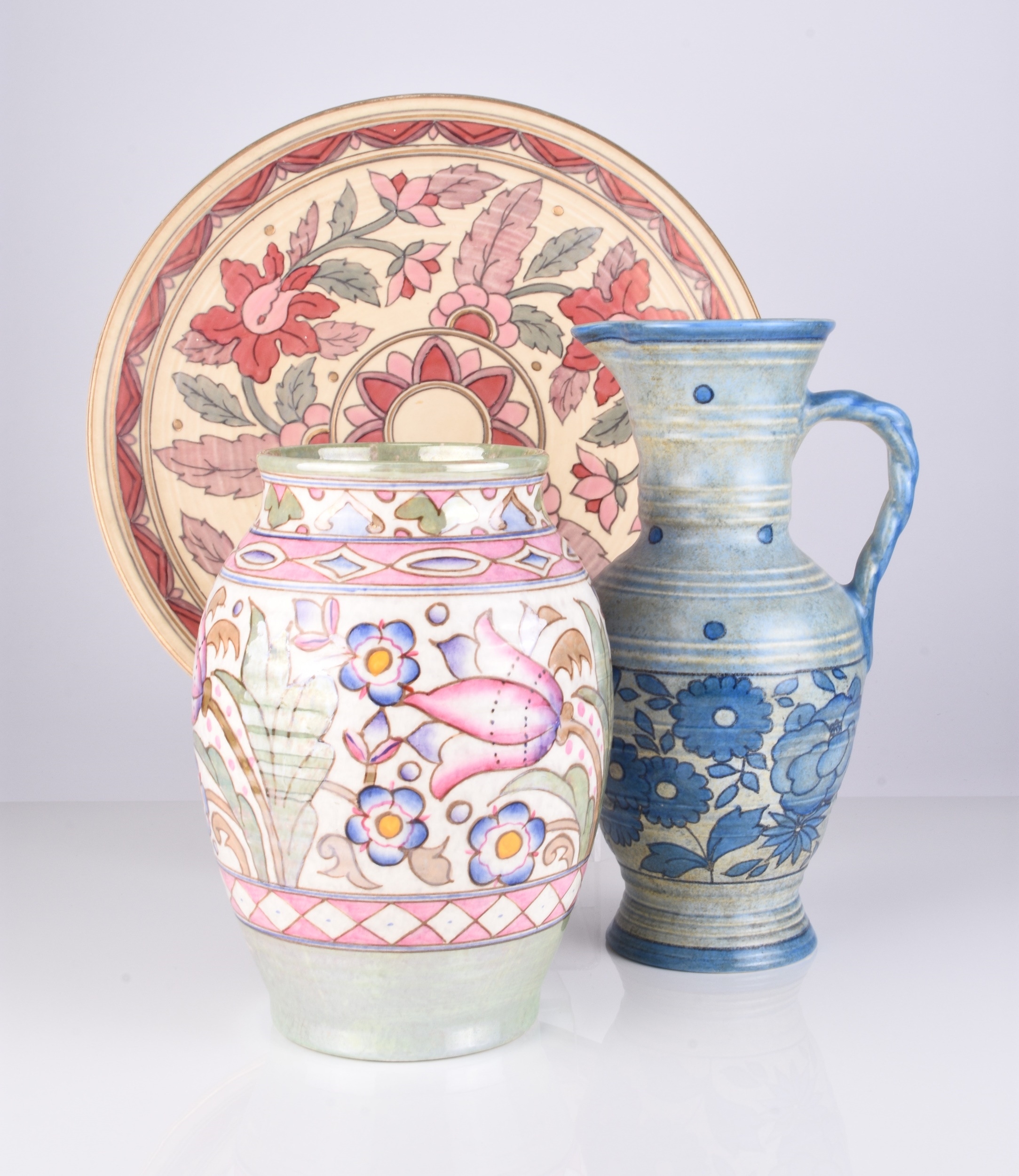 Charlotte Rhead | A small group of Charlotte Rhead Art Deco pottery ...