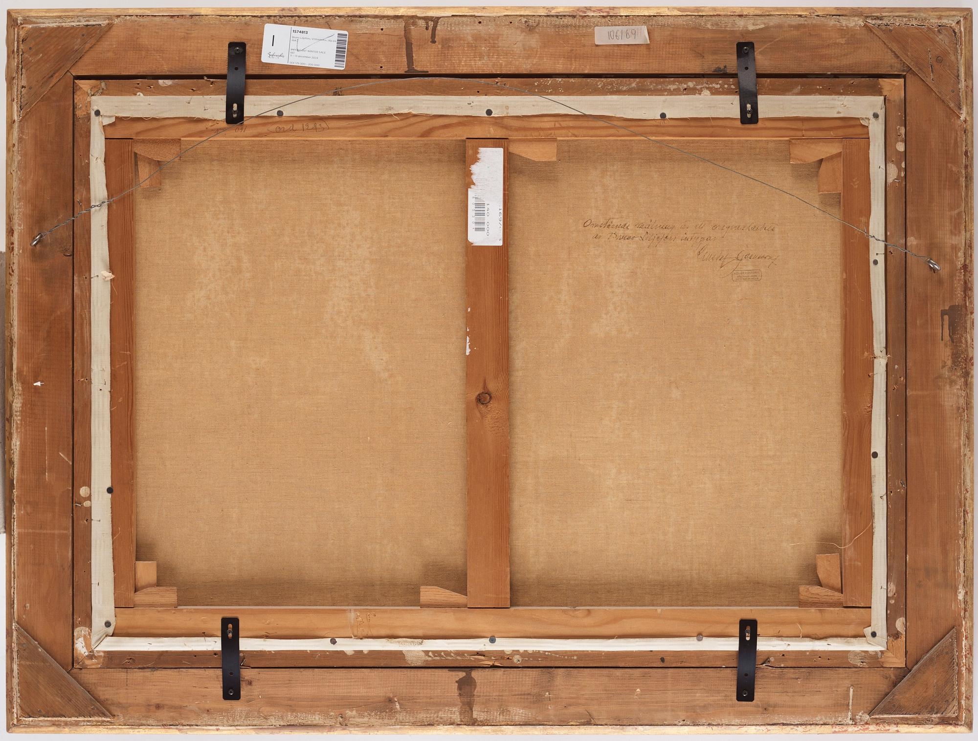 Artwork by Bruno Liljefors, Capercaillies in a Winter Landscape, Made of Oil on canvas