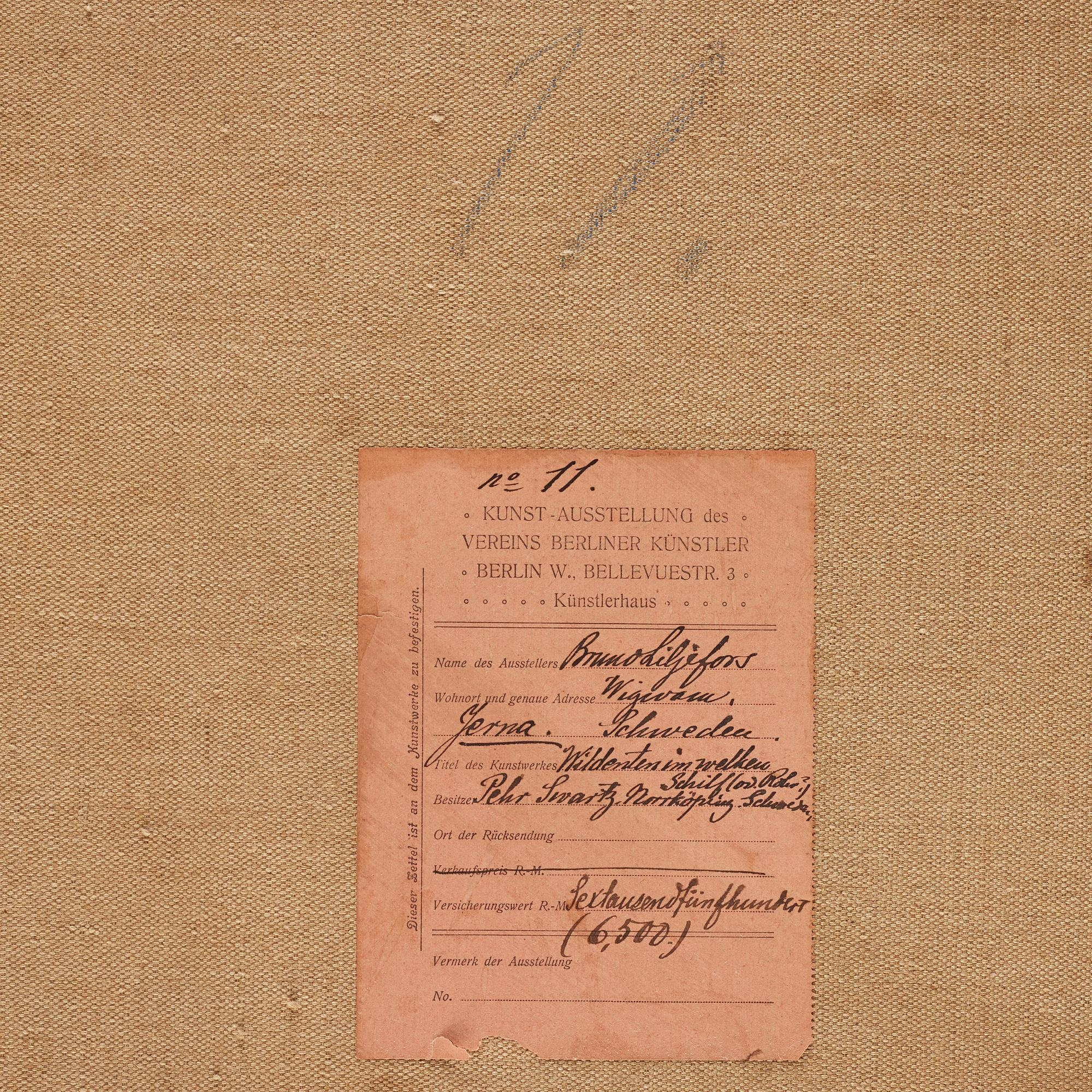 Artwork by Bruno Liljefors, Mallards in the reeds, Made of Oil on canvas