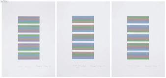 102Bridget Riley (b.1931)Intervals 3 (Set of 3) (Not in Tommasini & Gubay)The complete set of three screenprints in colours