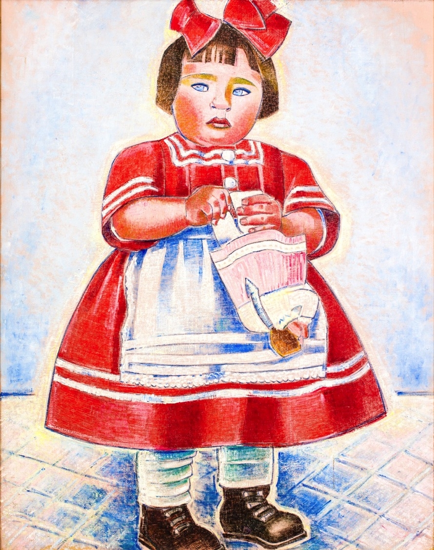 Józsa Járitz | Little Girl with Doll | MutualArt