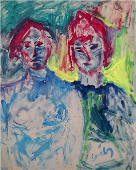 Two Figures - Lajos Sváby