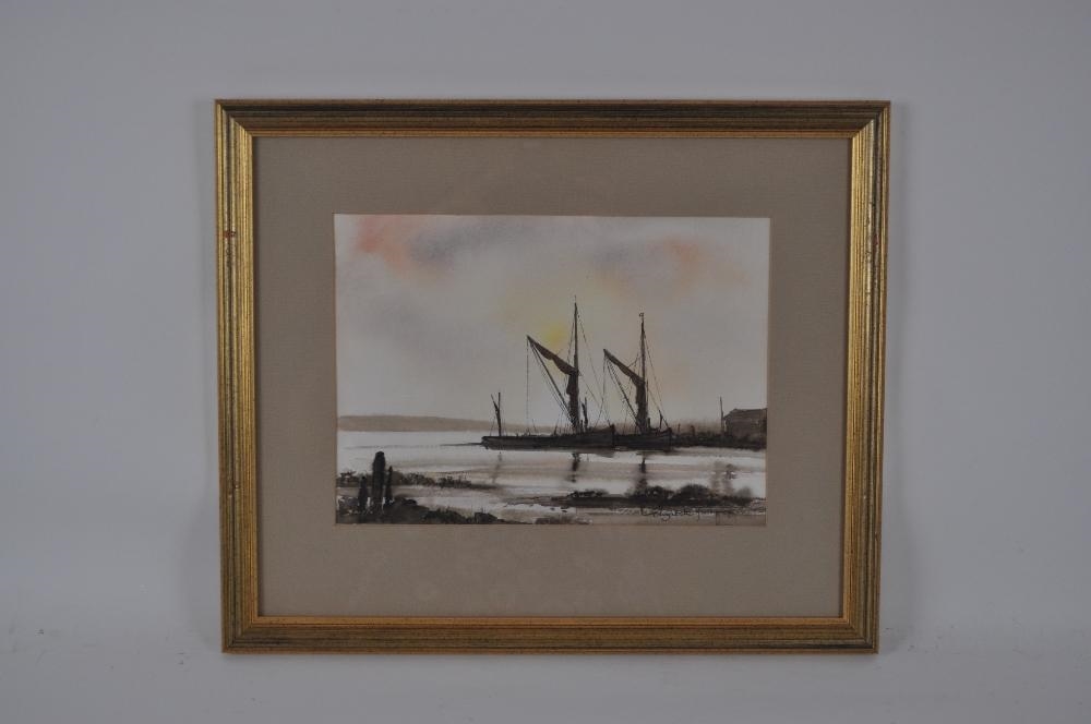 Elizabeth Fishman | Elizabeth Fishman - Two Barges | MutualArt