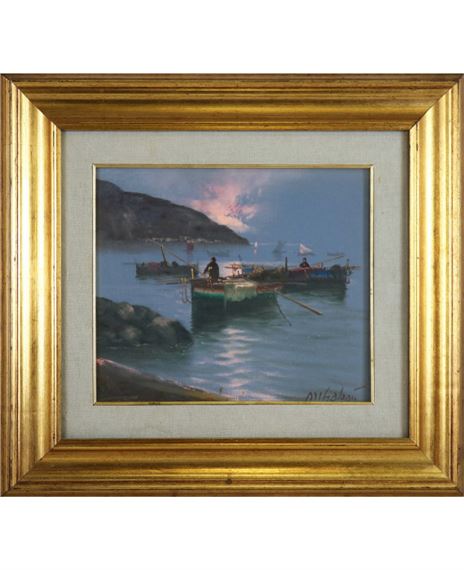 venduto quadro - IL GOLFO DI NAPOLI...NOTTURNO - Marcella Molea