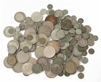 1150 Parti svenska silvermynt - A. Oscar