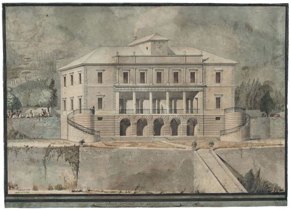 Prospetto di una villa a Sori - Nicolò Barabino