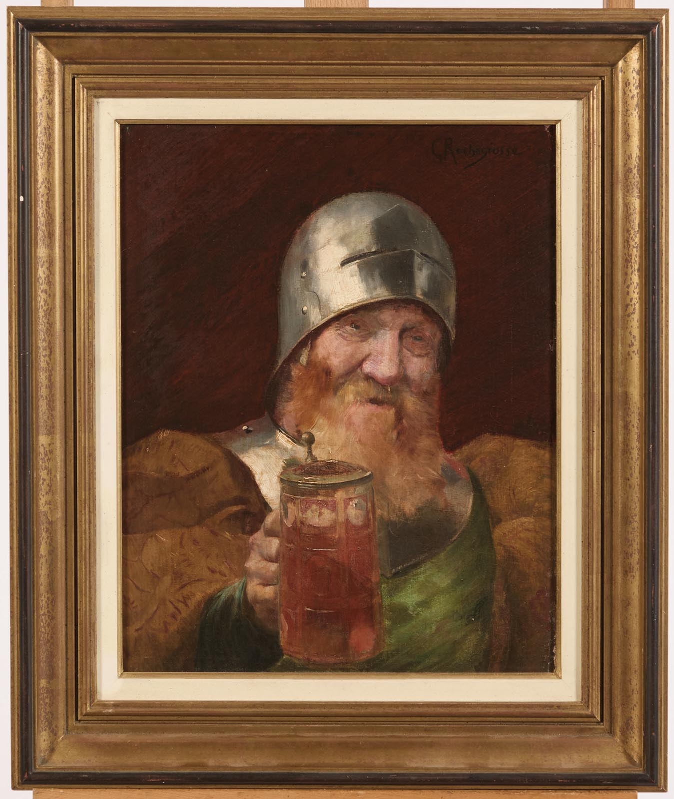 George Rochegrosse | Portrait d’un homme à la chope de bière | MutualArt