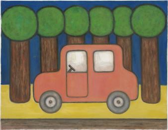 Auto im Wald - Hans Busse