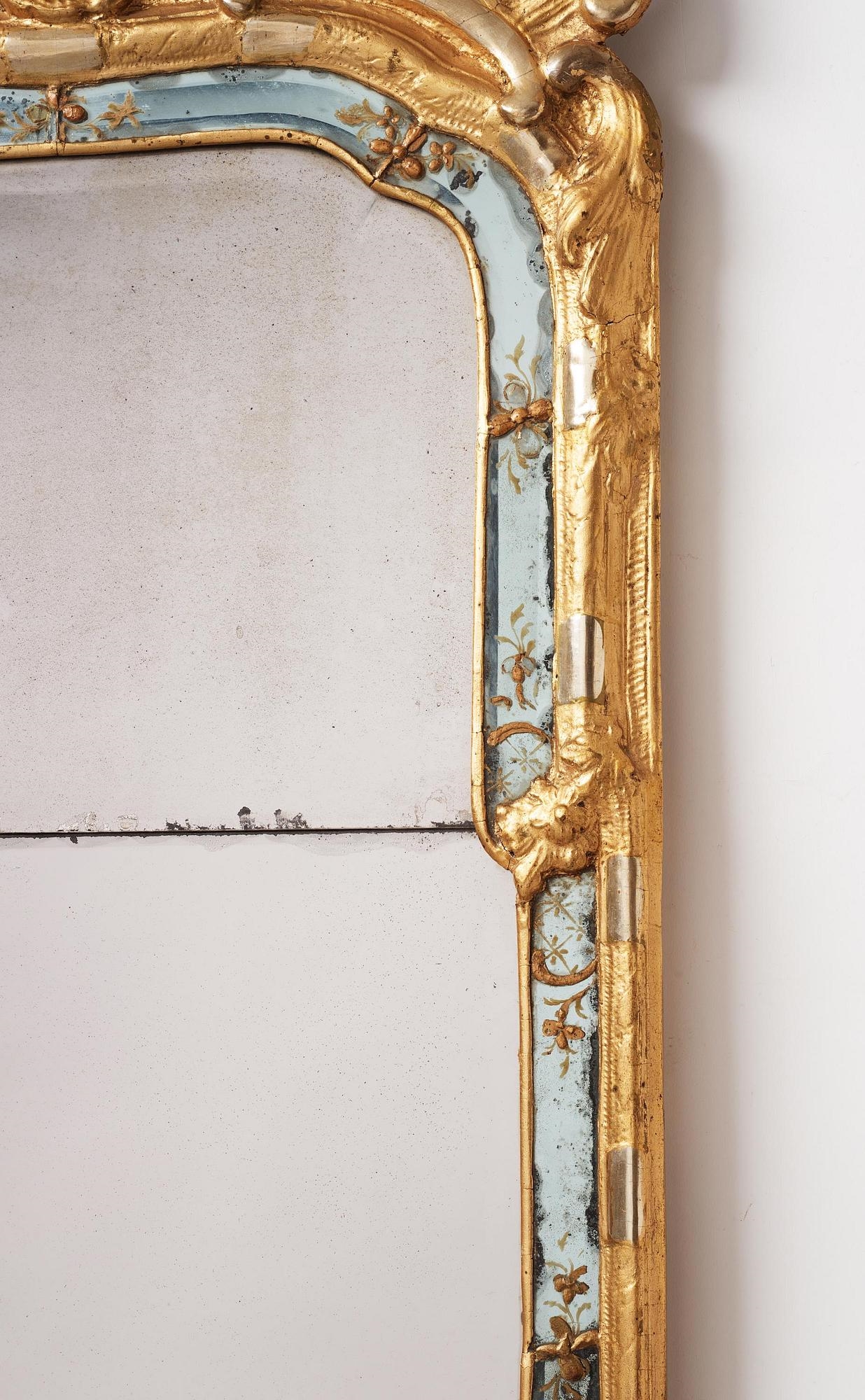 Artwork by E. Göbel, A Swedish rococo giltwood mirror in the manner of E. Göbel