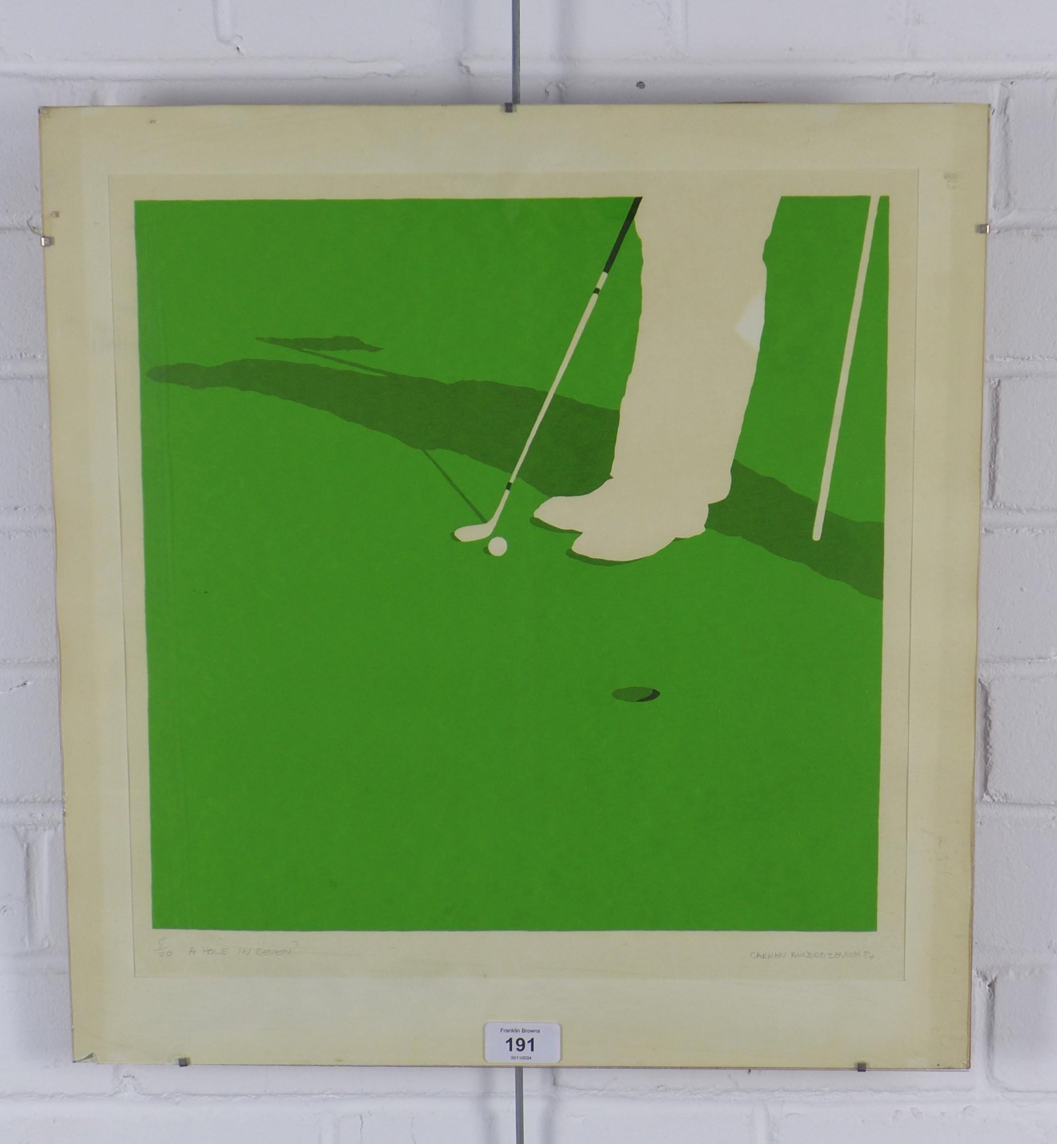 Artwork by Carmen Ambrozevich, A HOLE IN SEVEN, Made of screenprint