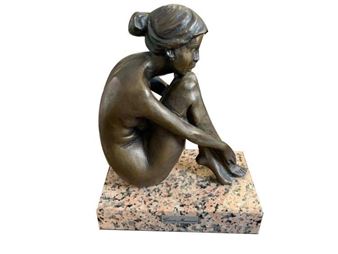 Guido Mariani (Faenza 1950 - 2021). Nudo femminile seduto. - Guido Mariani