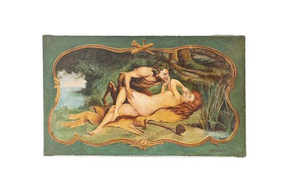 Nymphe et faune by Louis Courtat, septembre 1847