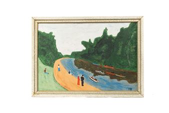 Promeneurs sur un canal - Emma Stern