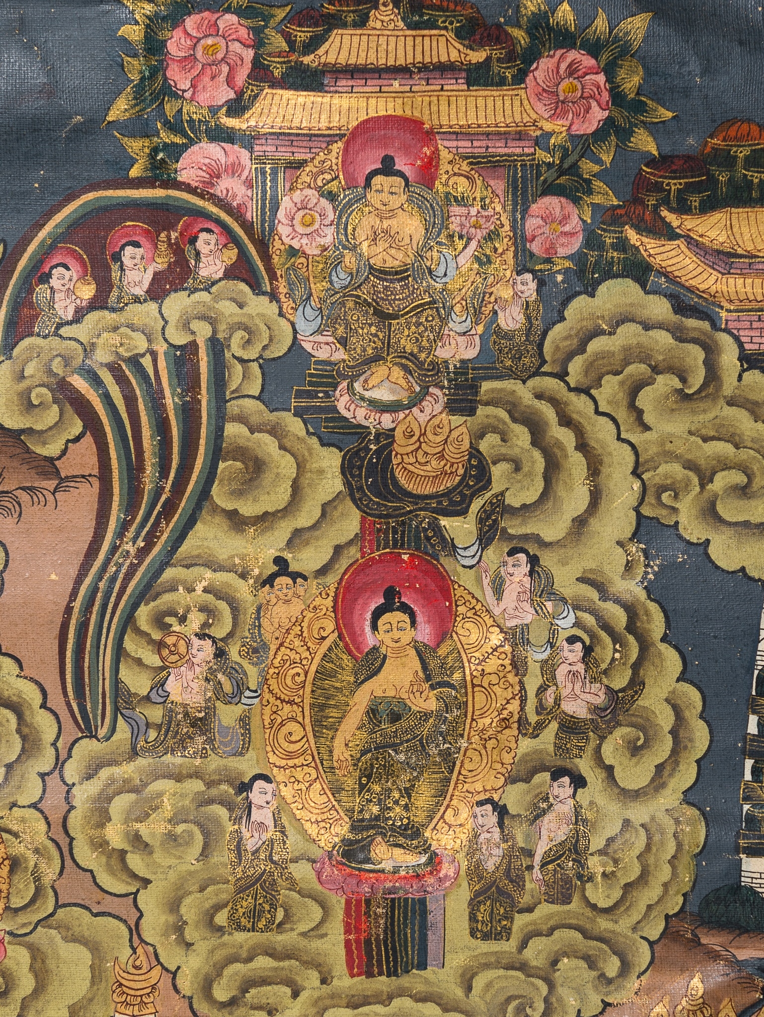 Tibetan School, 19th Century | A THANGKA WITH SCENES FROM THE LIFE OF ...