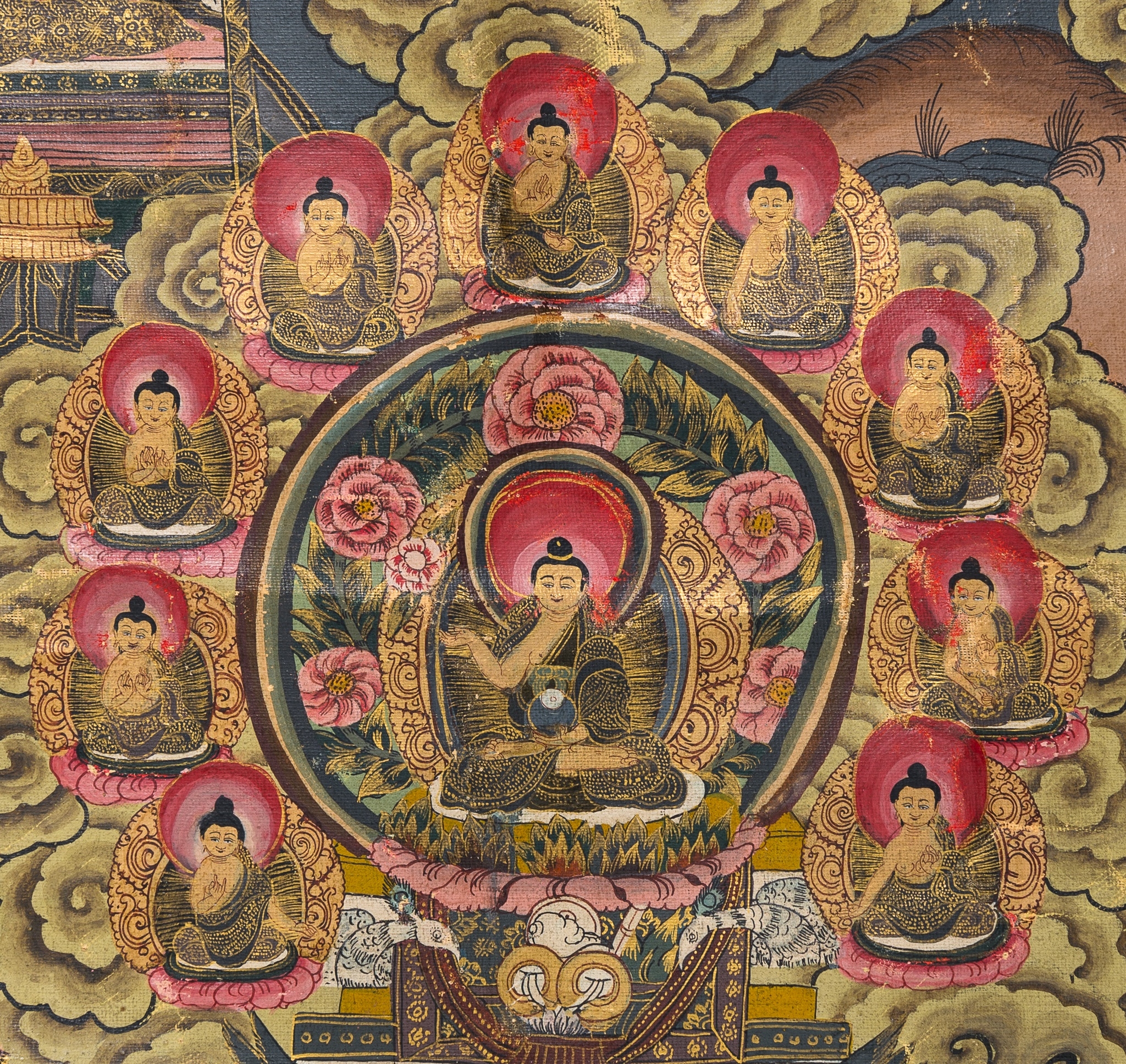 Tibetan School, 19th Century | A THANGKA WITH SCENES FROM THE LIFE OF ...
