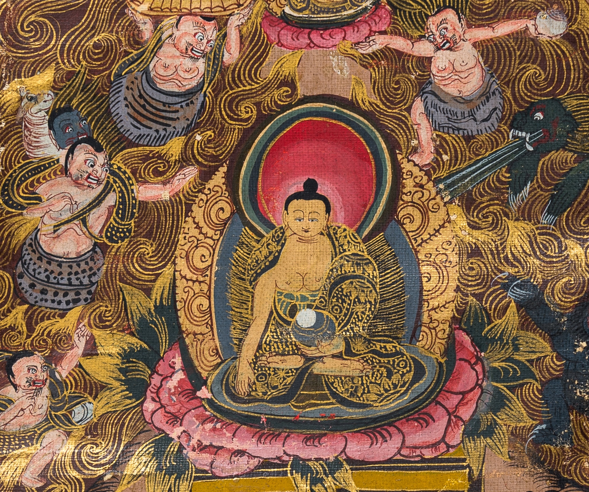 Tibetan School, 19th Century | A THANGKA WITH SCENES FROM THE LIFE OF ...