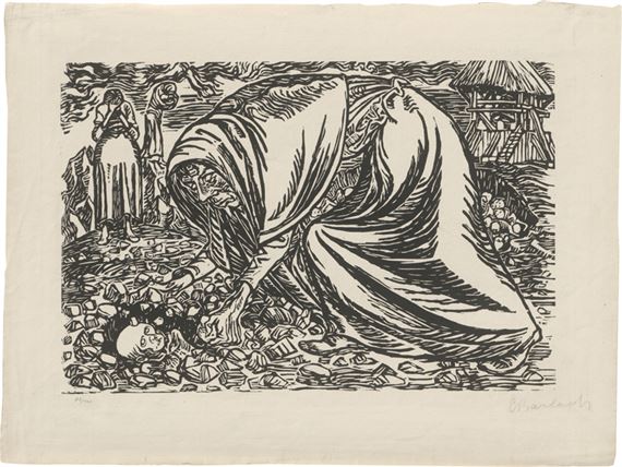 Kindertod by Ernst Barlach, 1919
