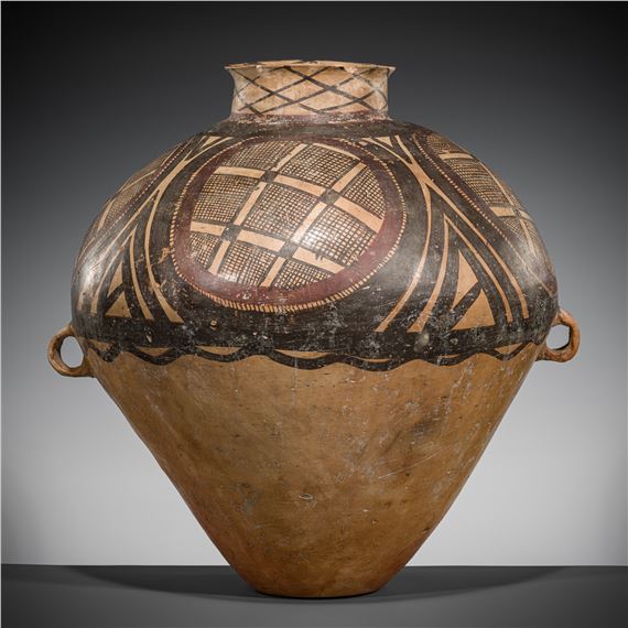 A RARE AND IMPORTANT PAINTED POTTERY JAR, MAJIAYAO CULTURE by Chinese School