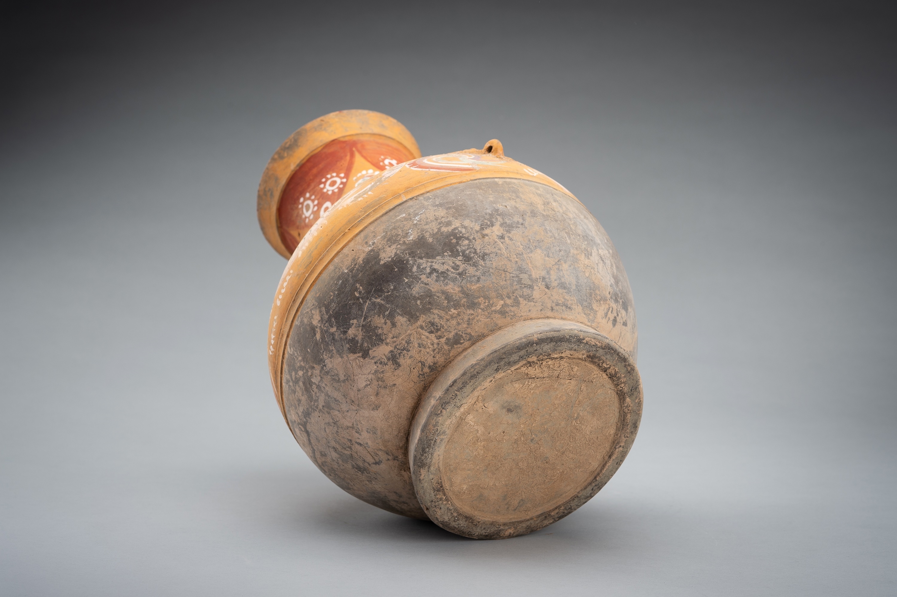 Han Dynasty | A PAINTED POTTERY VASE, HU, HAN DYNASTY (2nd Century ...