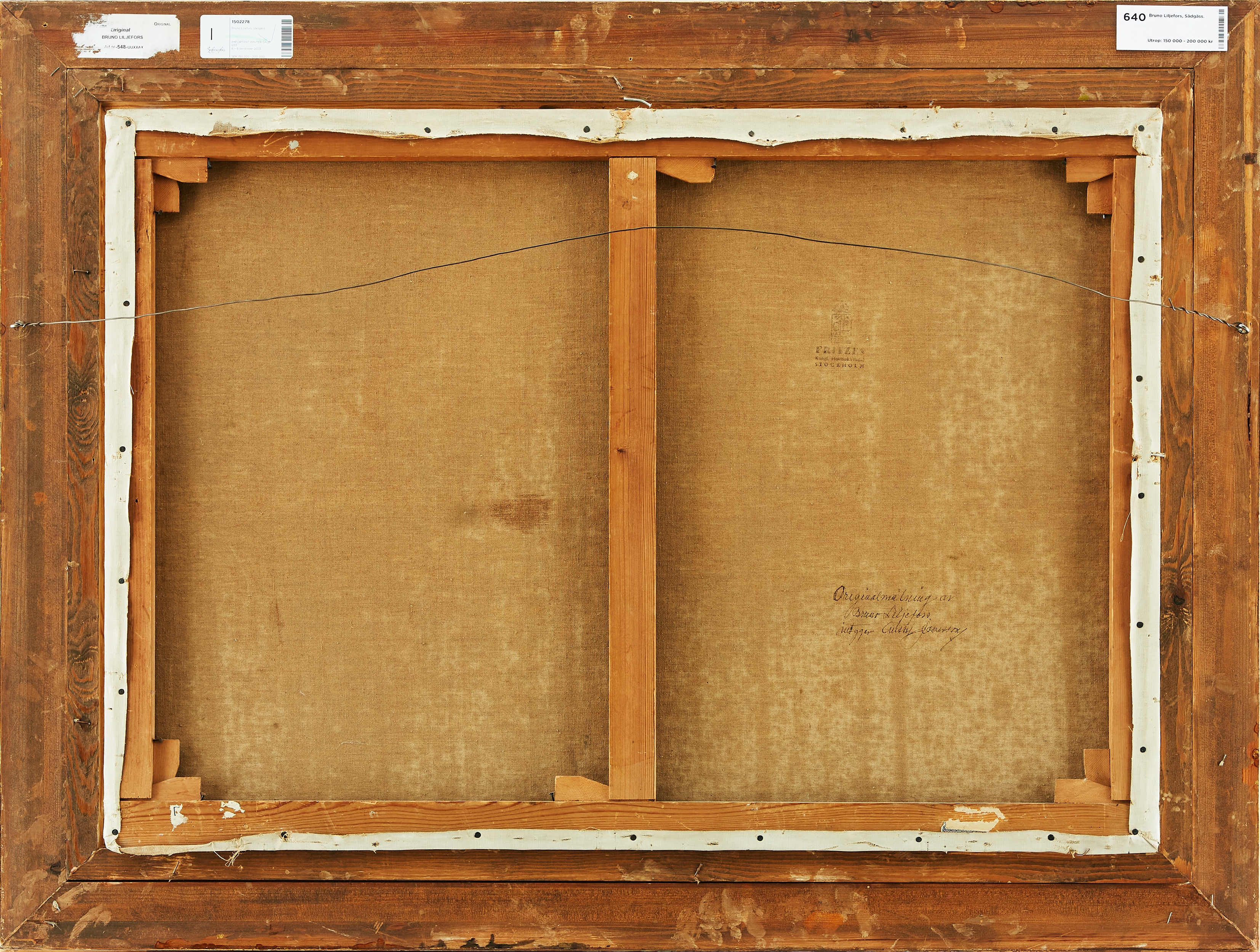 Artwork by Bruno Liljefors, Sädgäss. Signerad och daterad Bruno Liljefors 1926, Made of oil on canvas