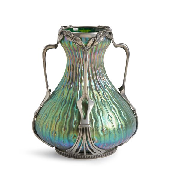 Czech Republic, c. 1910, impressed stamped marks on frame "053" and a crown, ht. 9 1/2 in