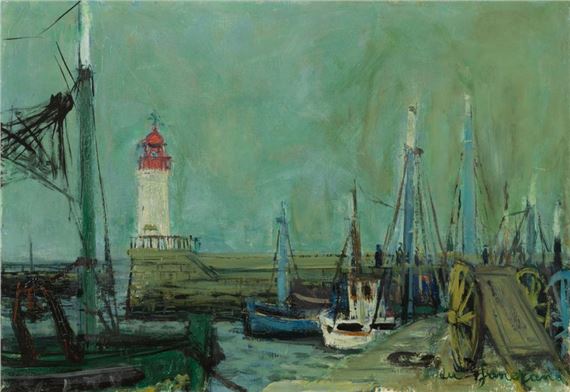 The port of Quilvinec by Daniel du Janerand