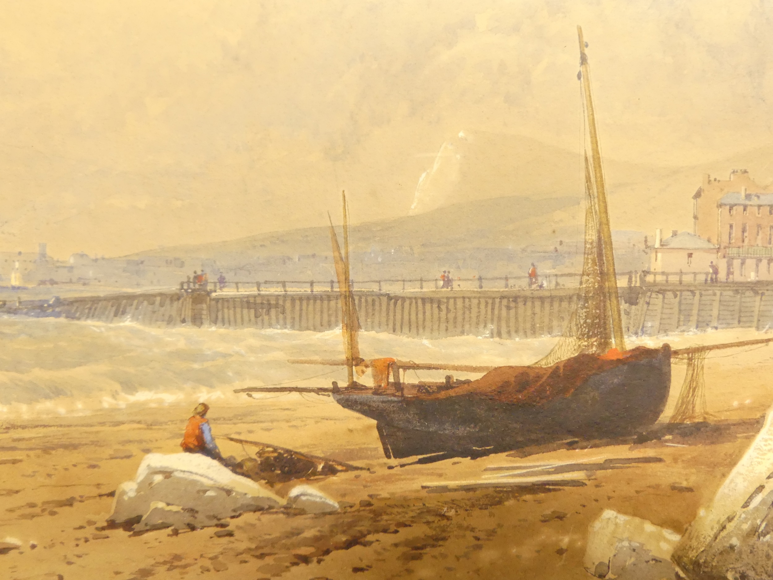 Thomas Charles Leeson Rowbotham | The Beach at Dover (1854) | MutualArt