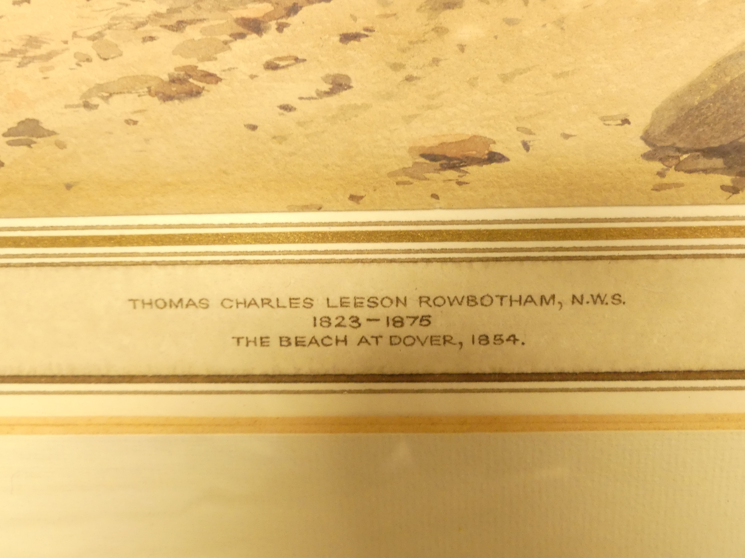 Thomas Charles Leeson Rowbotham | The Beach at Dover (1854) | MutualArt