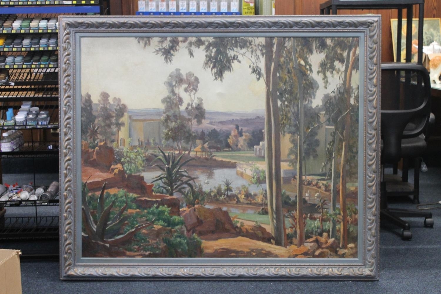 Artwork by Monica Macivor, Showgrounds for Empire Exhibition 1936, Made of Oil painting on canvas