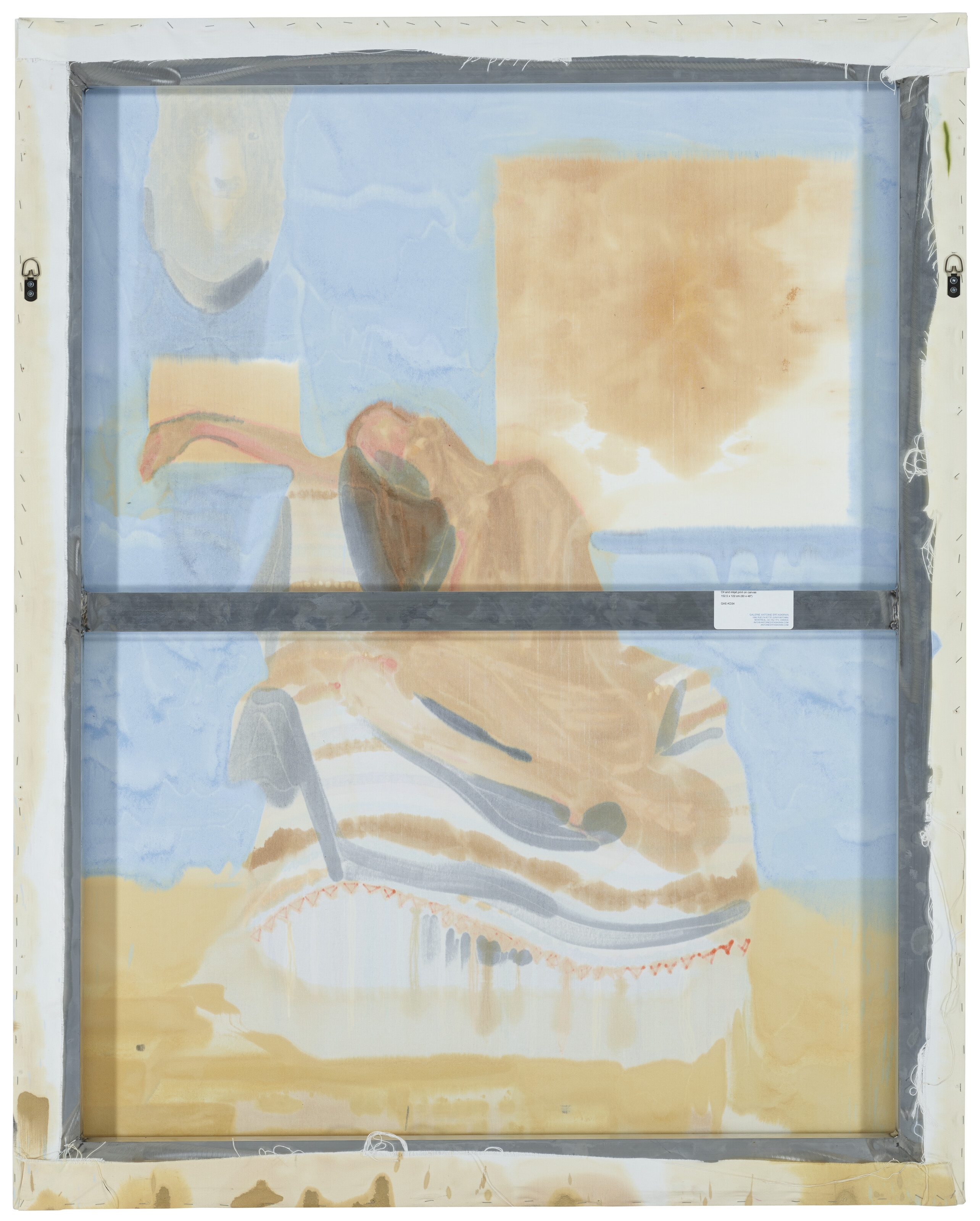 Artwork by Kim Dorland, Blanket, Made of oil and inkjet print on canvas