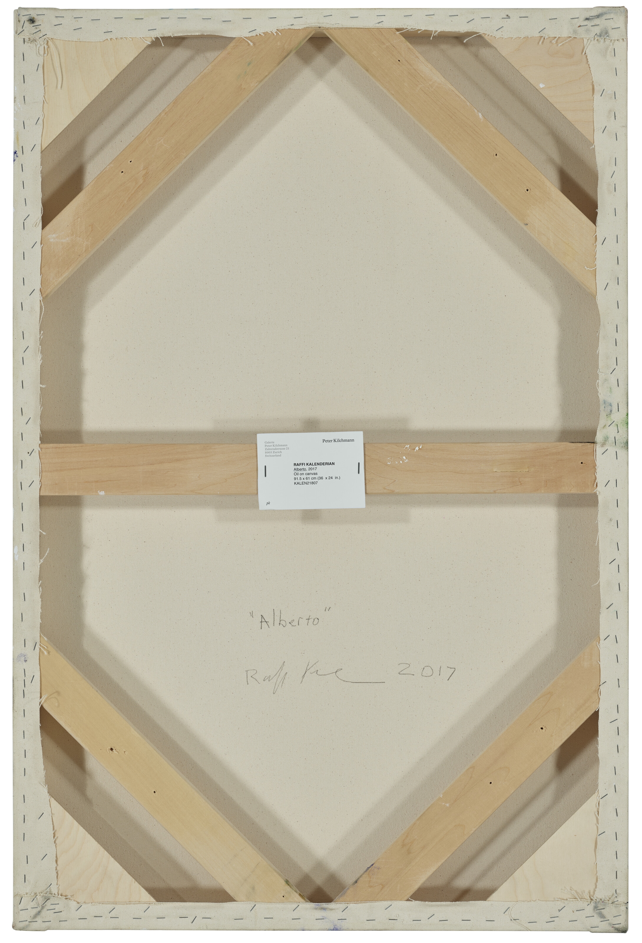 Artwork by Raffi Kalenderian, Alberto, Made of oil on canvas