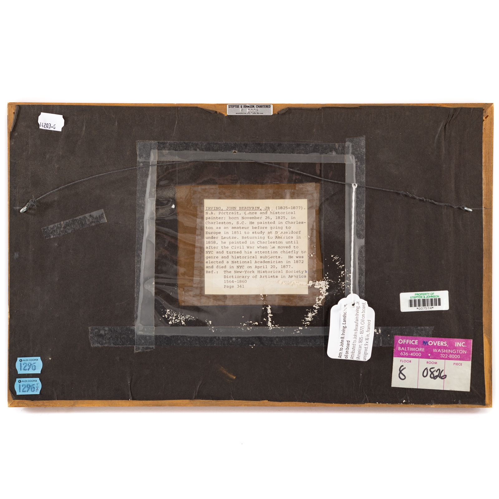 Artwork by John Beaufain Irving, Landscape, Made of Oil on board