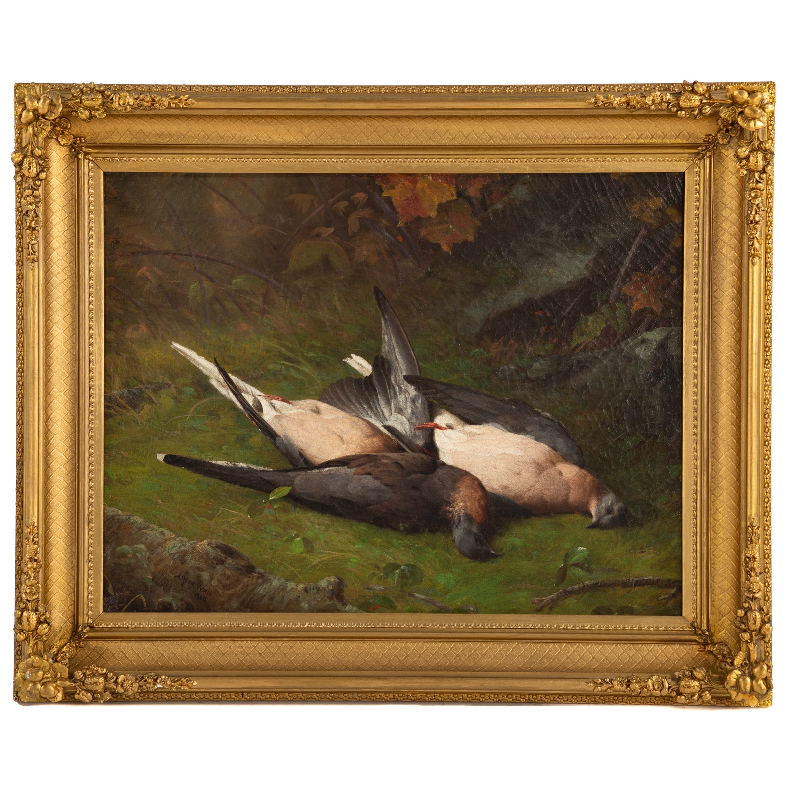 Artwork by Alfred S. Wall, Hunting Spoils, Made of Oil on canvas