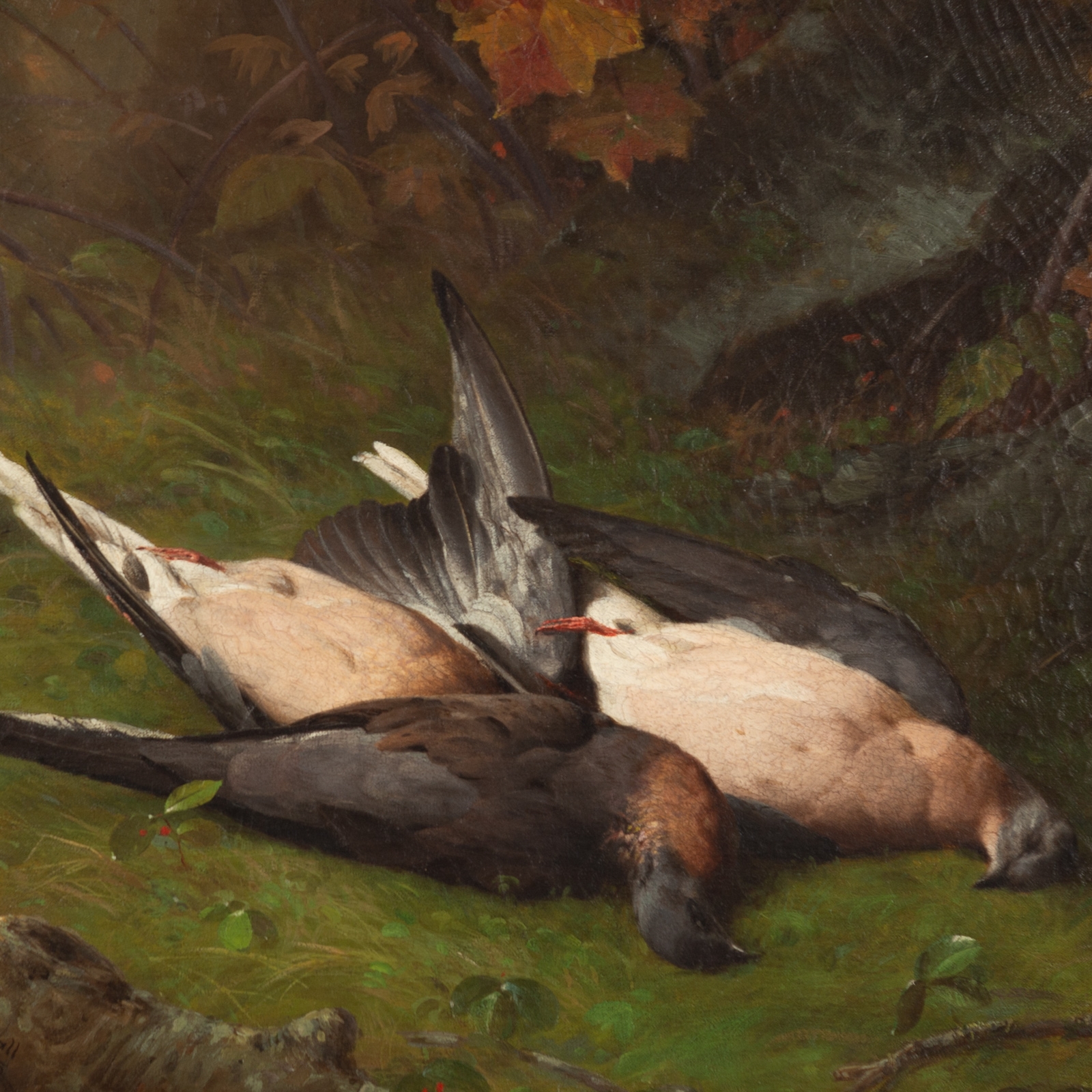 Artwork by Alfred S. Wall, Hunting Spoils, Made of Oil on canvas