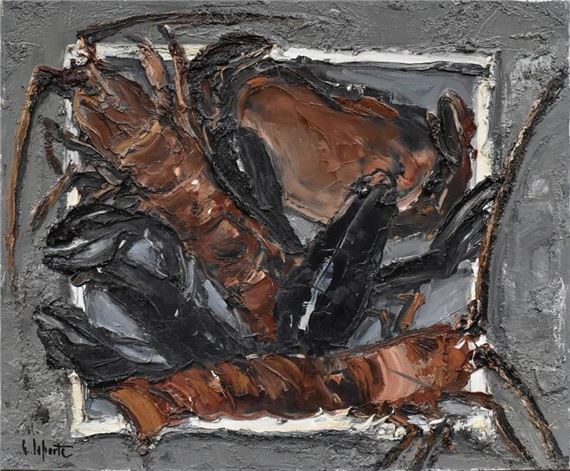 Georges Laporte | Langoustes et homards (1985) | MutualArt