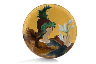 Large circular dish - Felix Optat Milet