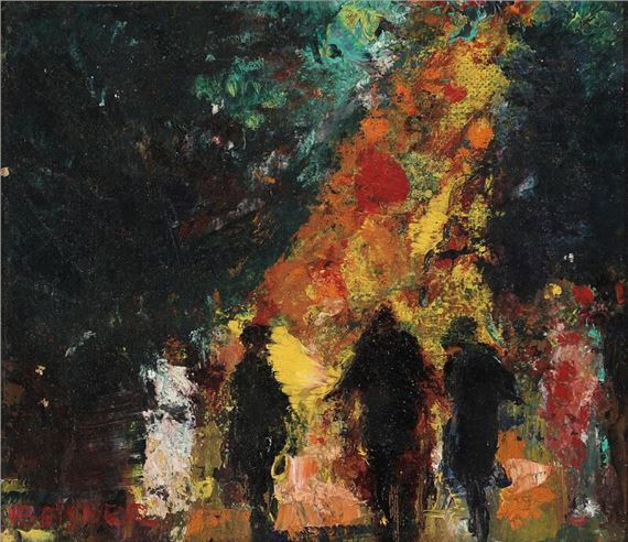 Ib Eisner | Midsummer bonfire | MutualArt