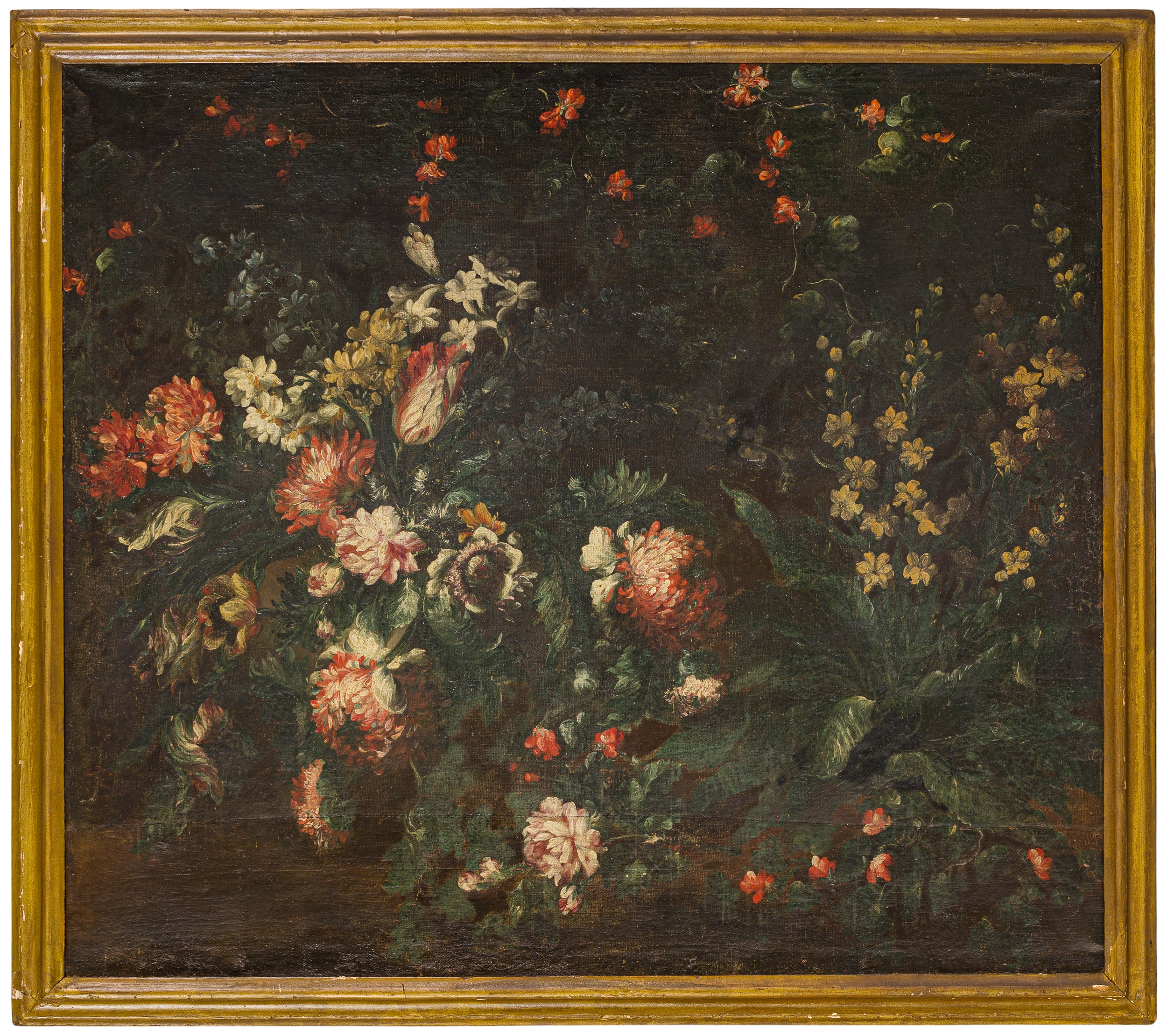 Artwork by Giuseppe Vincenzino, Natura morta con fiori, Made of oil on canvas
