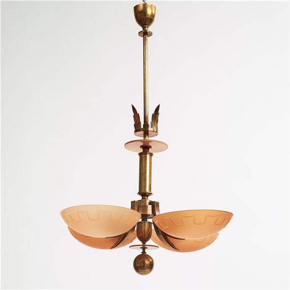 chandelier, model "10034", Arvid Böhlmarks Lamp Factory, 1930s