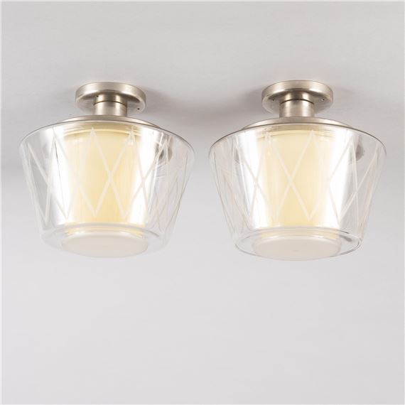 a pair of ceiling lamps, model "11197", Arvid Böhlmarks 1940s-50s