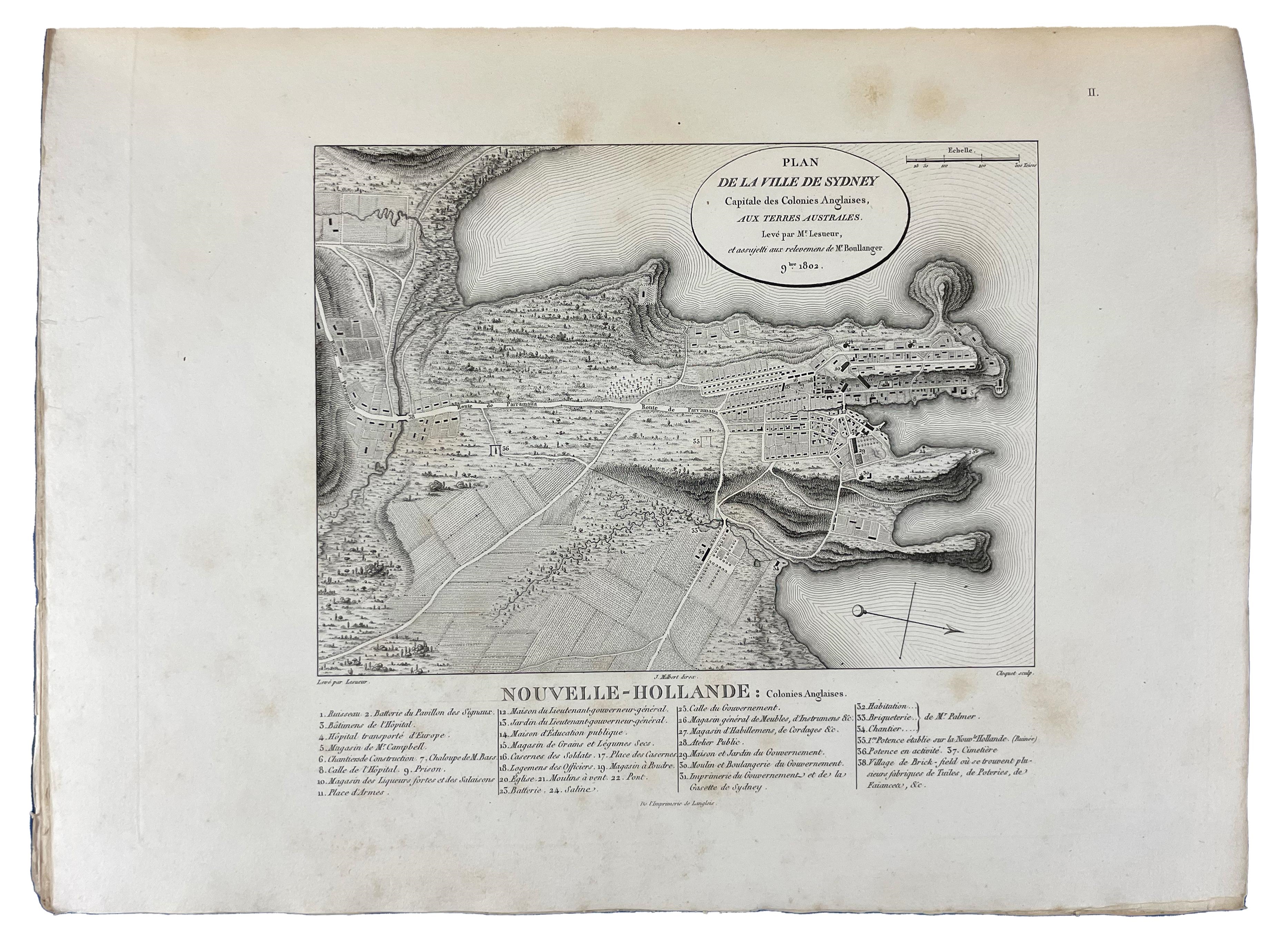 Artwork by Louis de Freycinet, François Péron, Nicholas Baudin, One of the most important early explorations of Australia, Made of engraved portrait