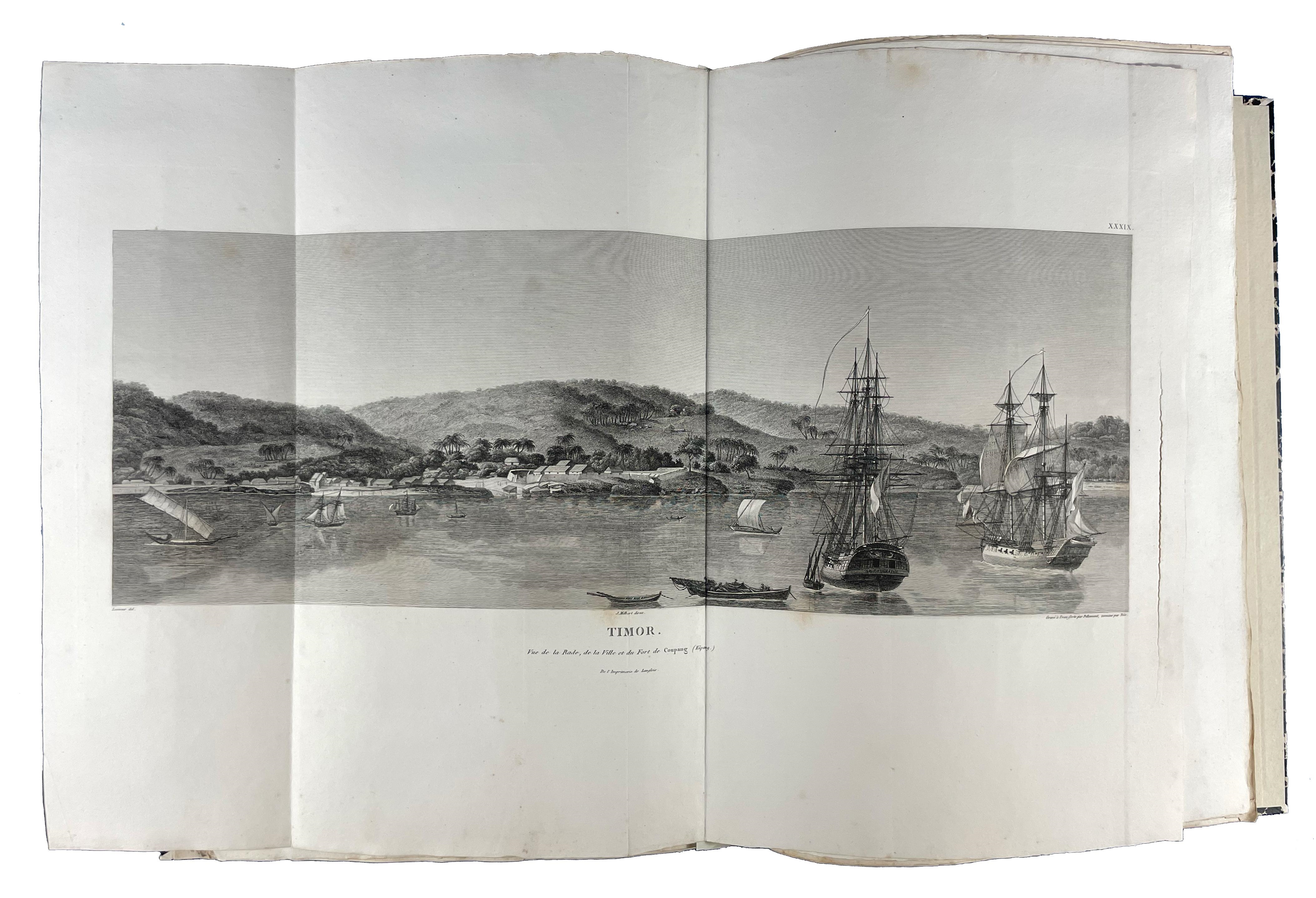 Artwork by Louis de Freycinet, François Péron, Nicholas Baudin, One of the most important early explorations of Australia, Made of engraved portrait