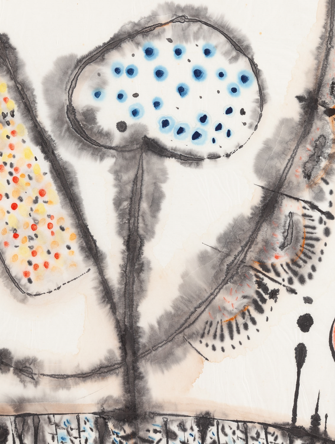 Artwork by Jerzy Rosolowicz, Flower, Made of akwarela