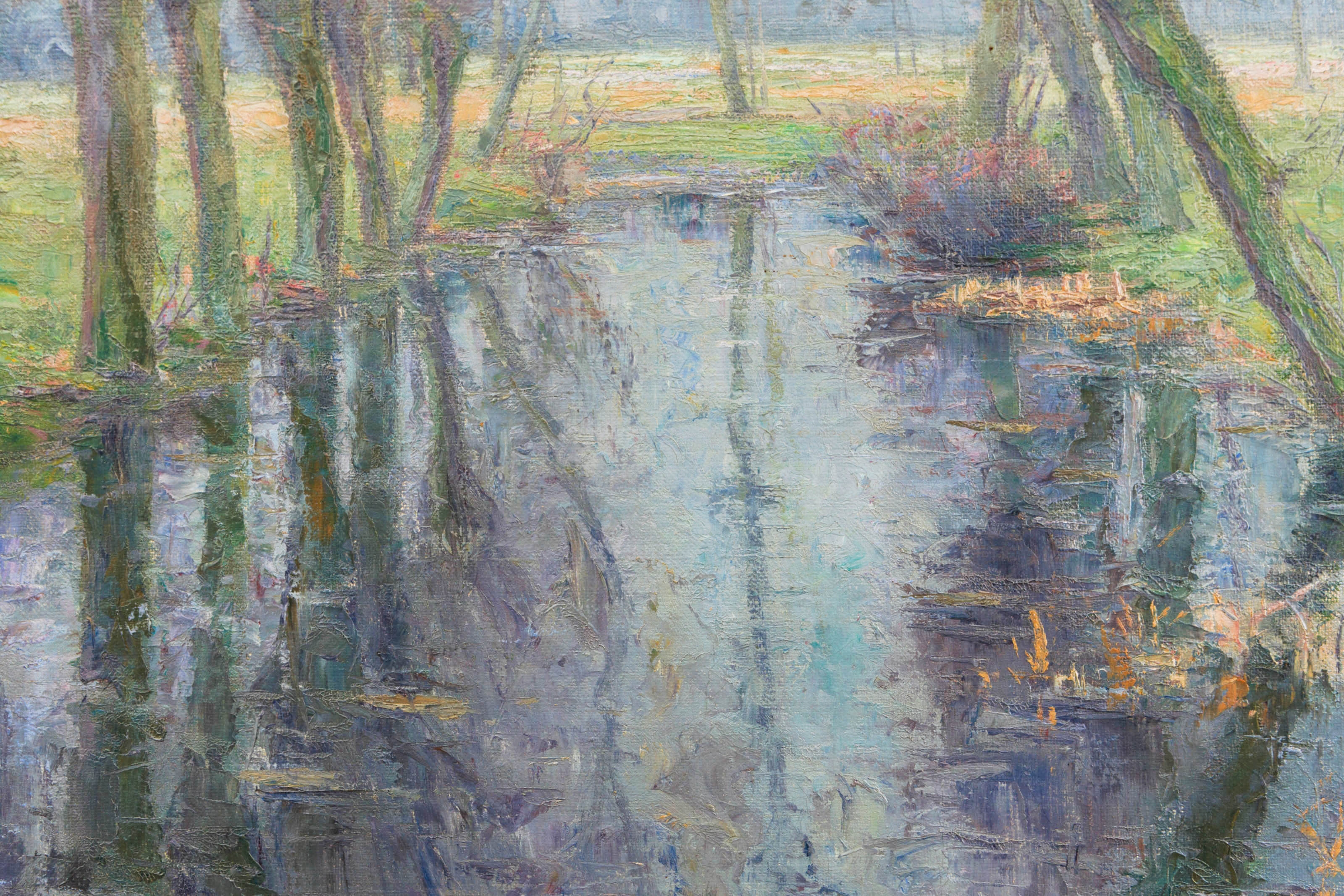 Henry Rul | Pollard willows by the water | MutualArt