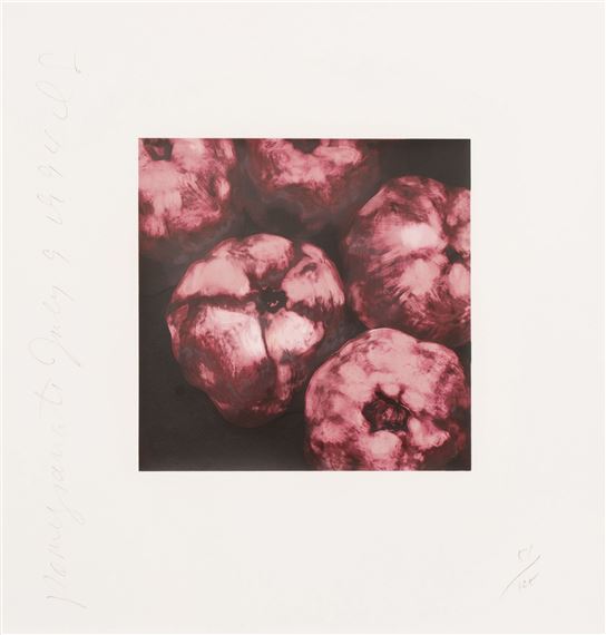 Pomegranates (from the Fruits And Flowers III) by Donald Sultan, 1994