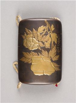 SHORYUSAI KOGYOKU, EIN GOLDLACKIERTES FÜNFSCHALIGES INRO - Shoryusai