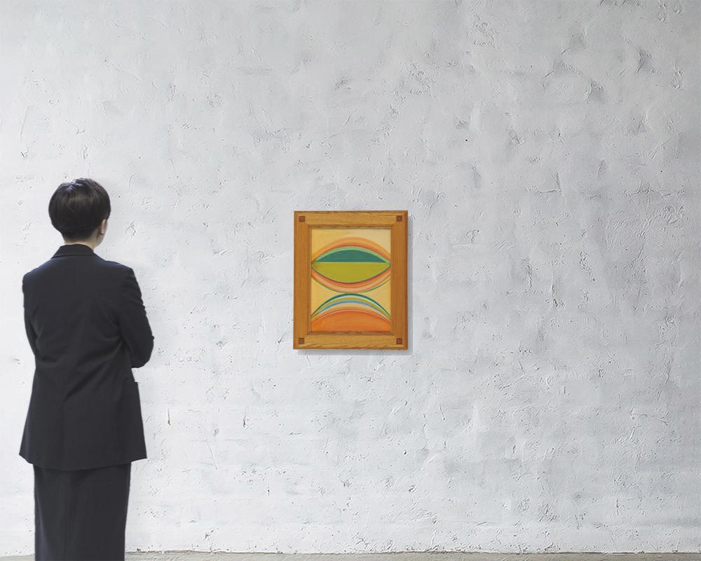 Artwork by Sadami Azuma, Gap, Made of oil on canvas laid down to panel