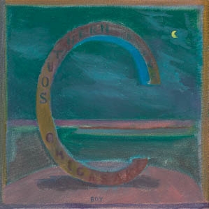 Artwork by Yang Bo, Another memory of Chigasaki southern beach (green), Made of oil on canvas