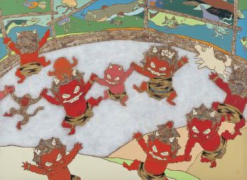 Kazuyuki Takishita | Momotaro, Ogre with iron clubs (2019) | MutualArt